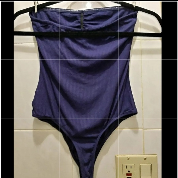 Strapless Ribbed Bodysuit - Picture 3 of 4